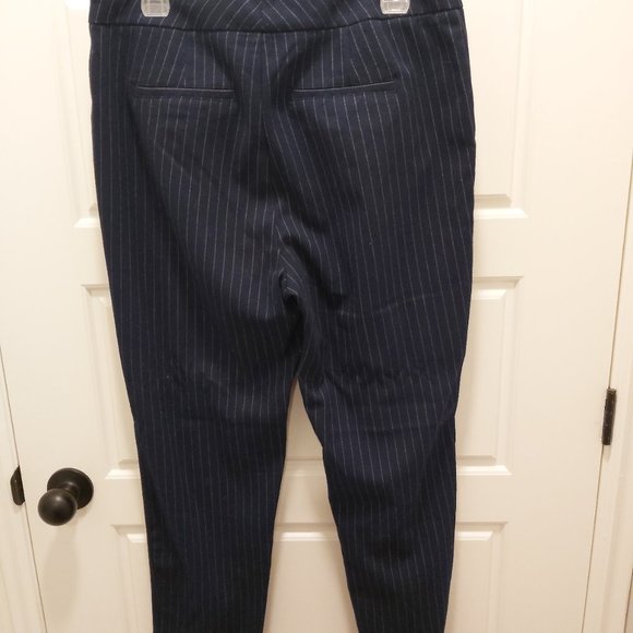 Pinstripe Blue Trousers - Picture 2 of 2